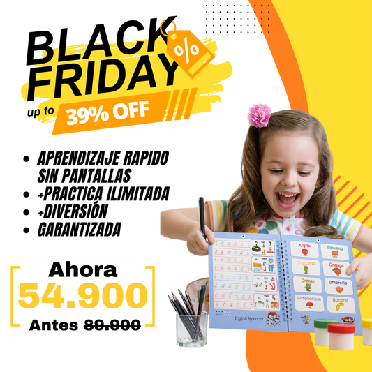 Pack de Caligrafía Reutilizable — 4 Libros Montessori + 10 Recargas Gratis