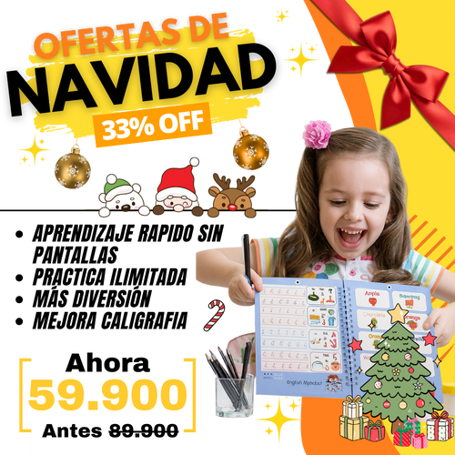 Pack de Caligrafía Reutilizable — 4 Libros Montessori + 10 Recargas Gratis